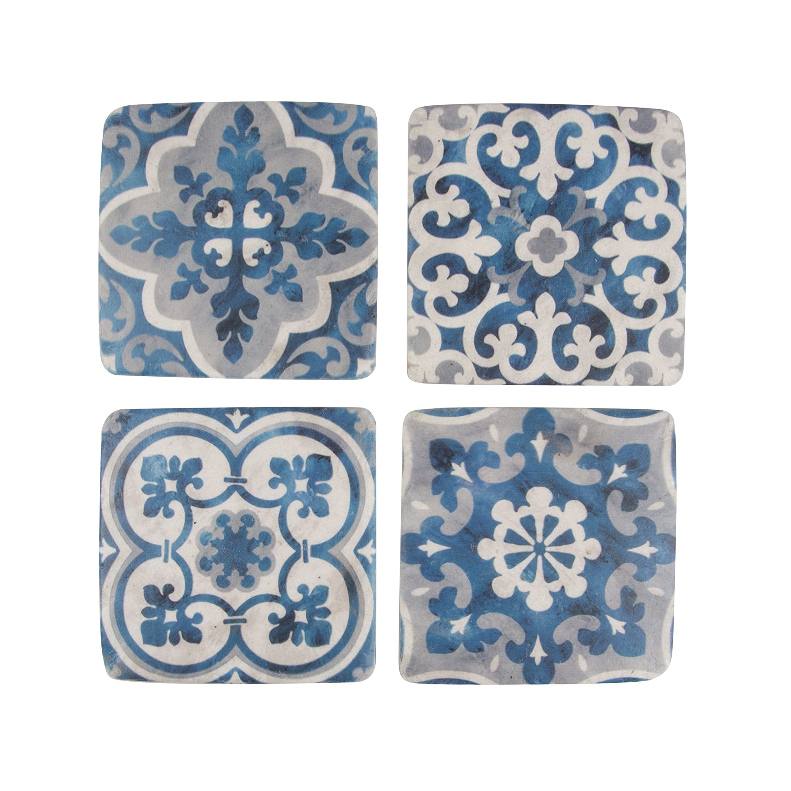 Sass & Belle Mediterranean Mosaic Santorini Coasters - Set of 4