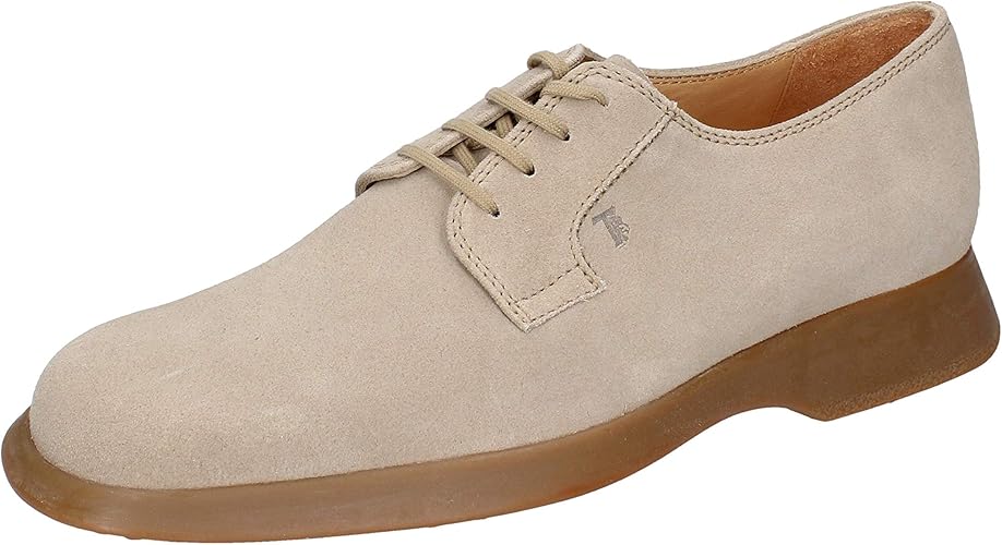 Amazon トッズ エレガントな男の子の靴 メンズ スウェード ベージュ Tod S トッズ レースアップシューズ