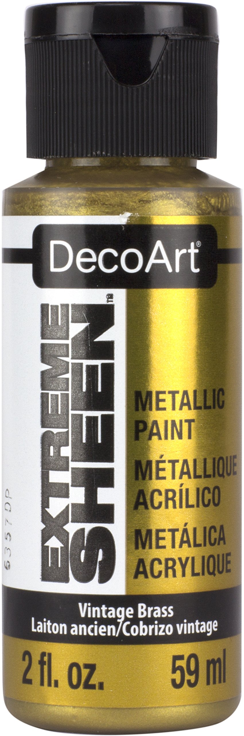 DecoArt Americana Extreme Sheen Jar of Paint, Acrylic, Vintage Brass, 3.5 x 3.5 x 10 cm