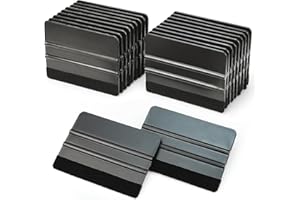 Umaki 20Piece Vinyl Wrap Squeegee Decal Applicator Car Tint Film Scraper with Microfiber Felt, Scratchless Plastic Squeegee f