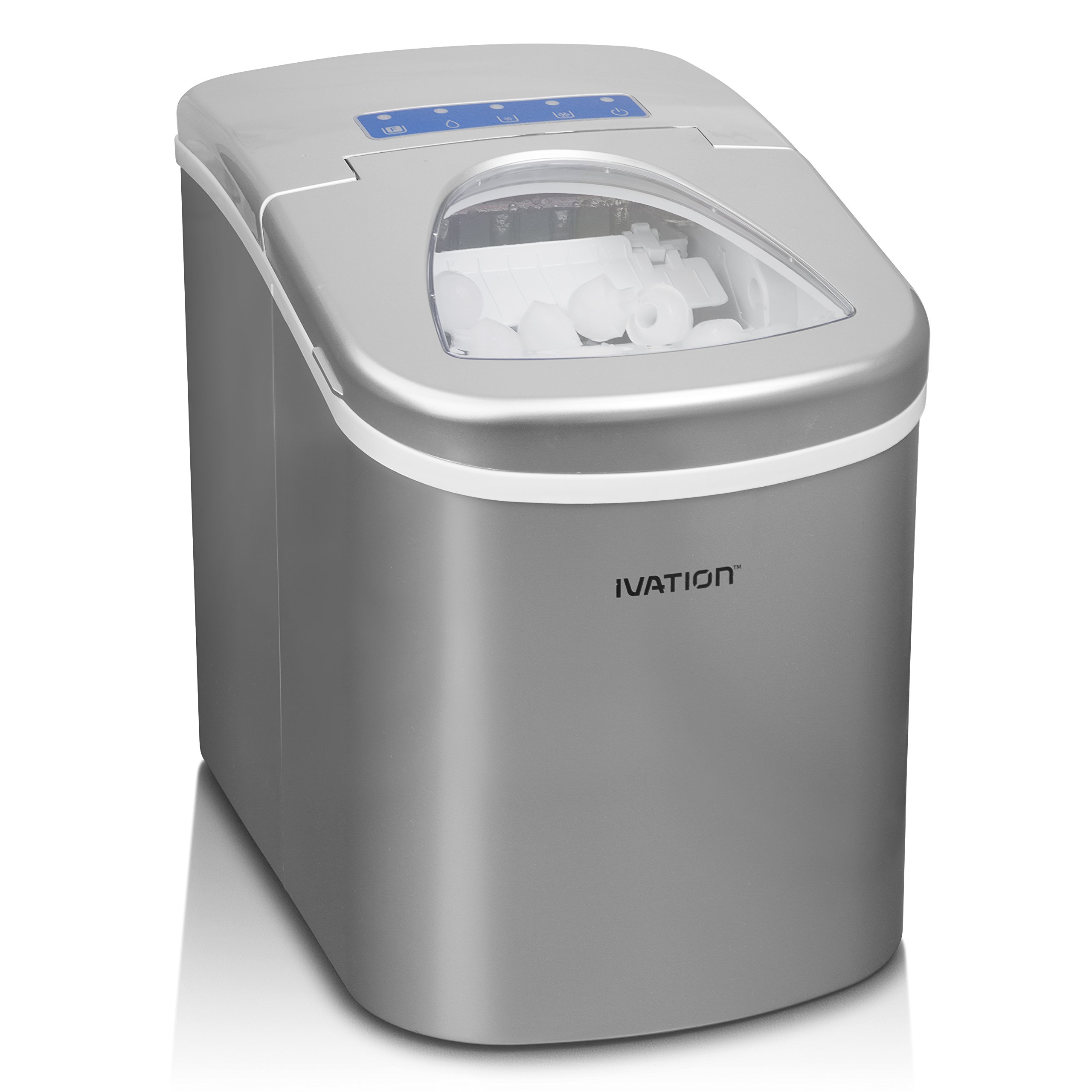 Ivation Portable Ice Maker w/EasyTouch Buttons for Digital Operation