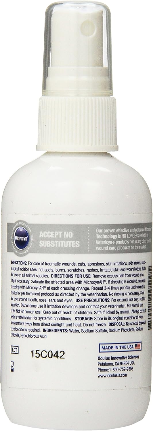 MicrocynAH Wound and Skin Care, 16-Ounce : Pet Supplies