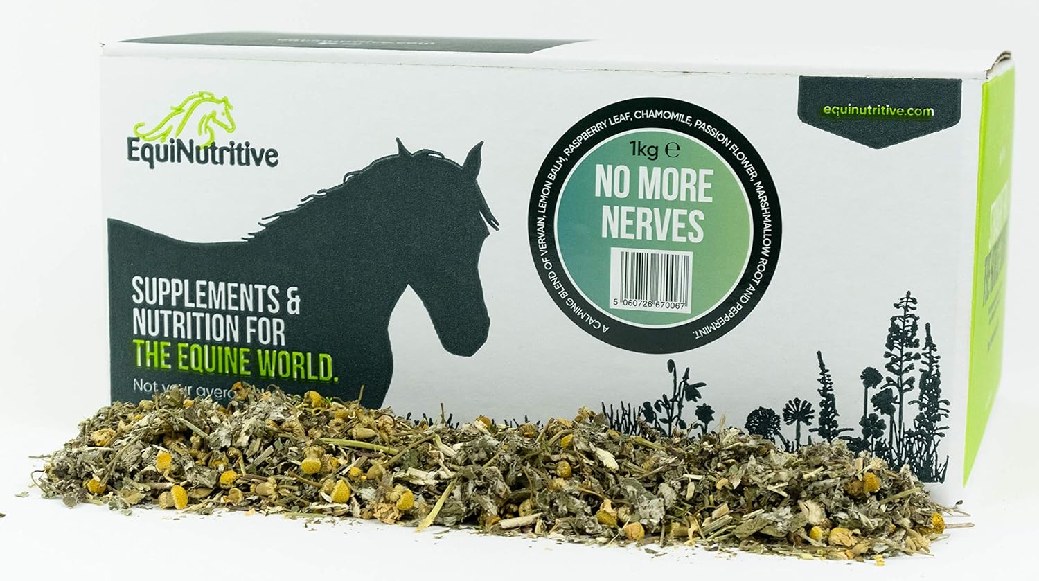 No More Nerves Equine Calmer 1kg 100 Natural Horse & Pony Calming