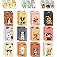 Decorably 24 Pack Dog Mini Notebooks for Kids Party Favors - 12 Adorable Designs 2.4x4in Birthday Party Favors for Kids, Spri