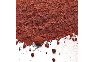 Huixiang Concrete Cement Pigment-0.44lb 200g Red Iron Oxide Pigment Powder, Concrete Cement Dye Color Pigment for Brick, Tile, Clay, Lime, Mortar, Grout, Plaster, Paint, Bath Bombs(Red,0.44lb)