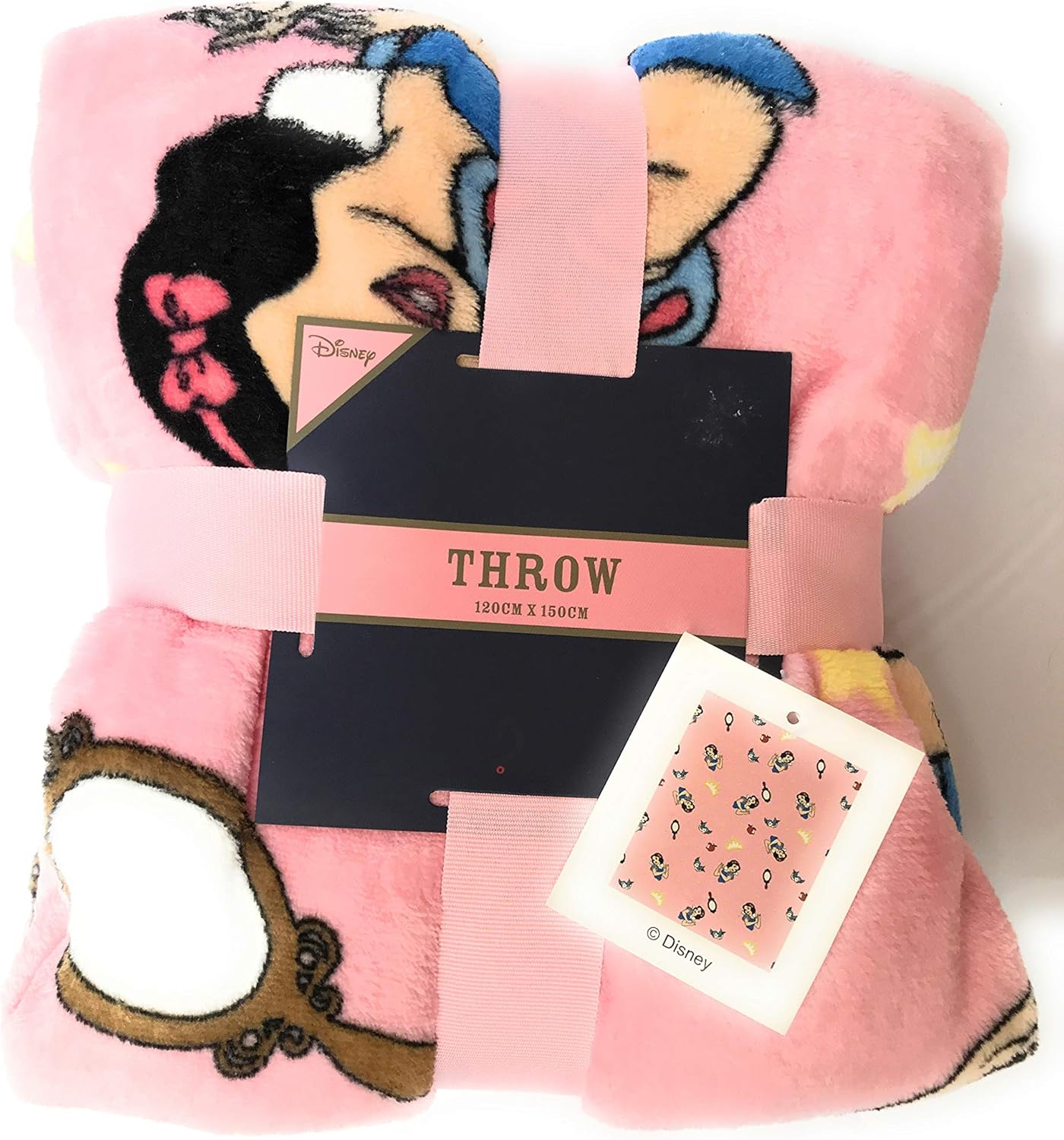 Primark Licensed Disney Snow White Soft Pink Fleece Blanket Throw