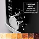 Swan Windsor 2 Slice Toaster 7 Browning Levels Defrost Reheat Cancel Black view 4
