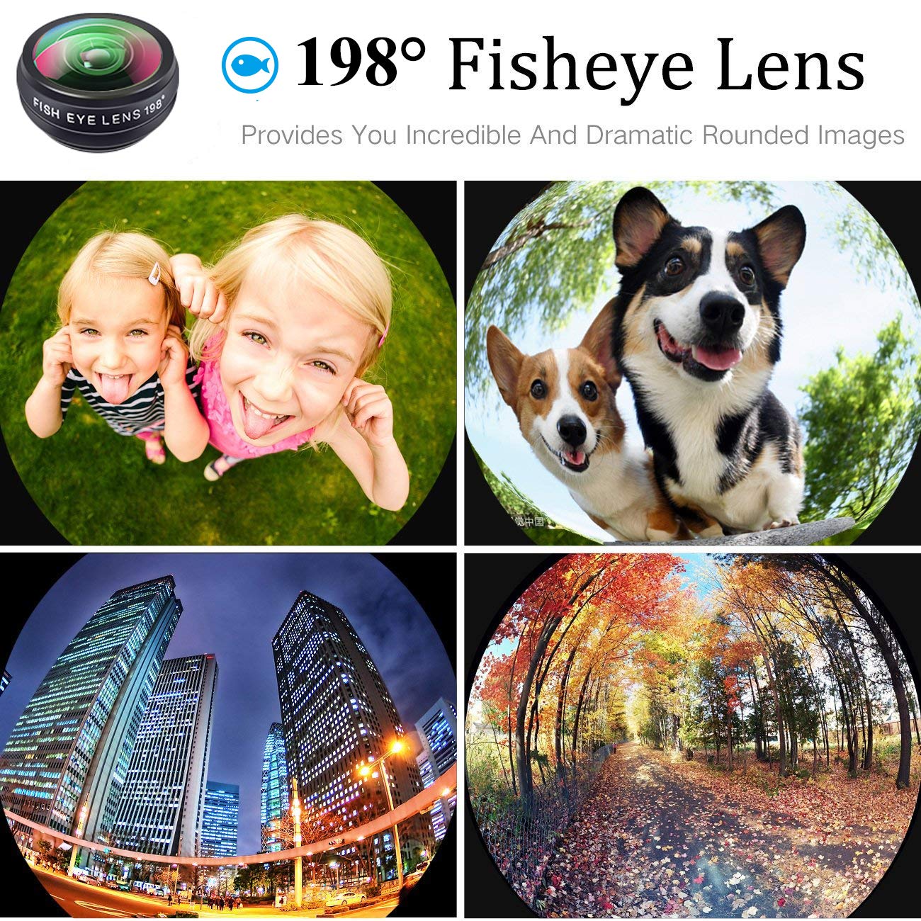 MIAO LAB Cell Phone Lens Kit with Phone Tripod+Shutter 4 in 1 Phone Lens-Meter 16X Telephoto Lens/Wide Angle/Macro/Fisheye Lens for iPhone XR/XS/XS MAX/X/8 7 6 Plus,Samsung Smartphones and Tablets