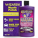 Wizards Mystic Polish Machine Glaze - Smart Abrasive Technology - 32 oz | Cutting Compound &amp; Car Scratch Remover - Water-Based Polishing Compound for Professional Car Detailing Kit