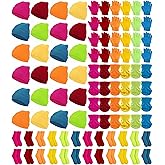 Vabean 96 Pcs Kids Winter Beanies Hat and Gloves Socks Neck Warmer Set Bulk Homeless Care Operation Christmas