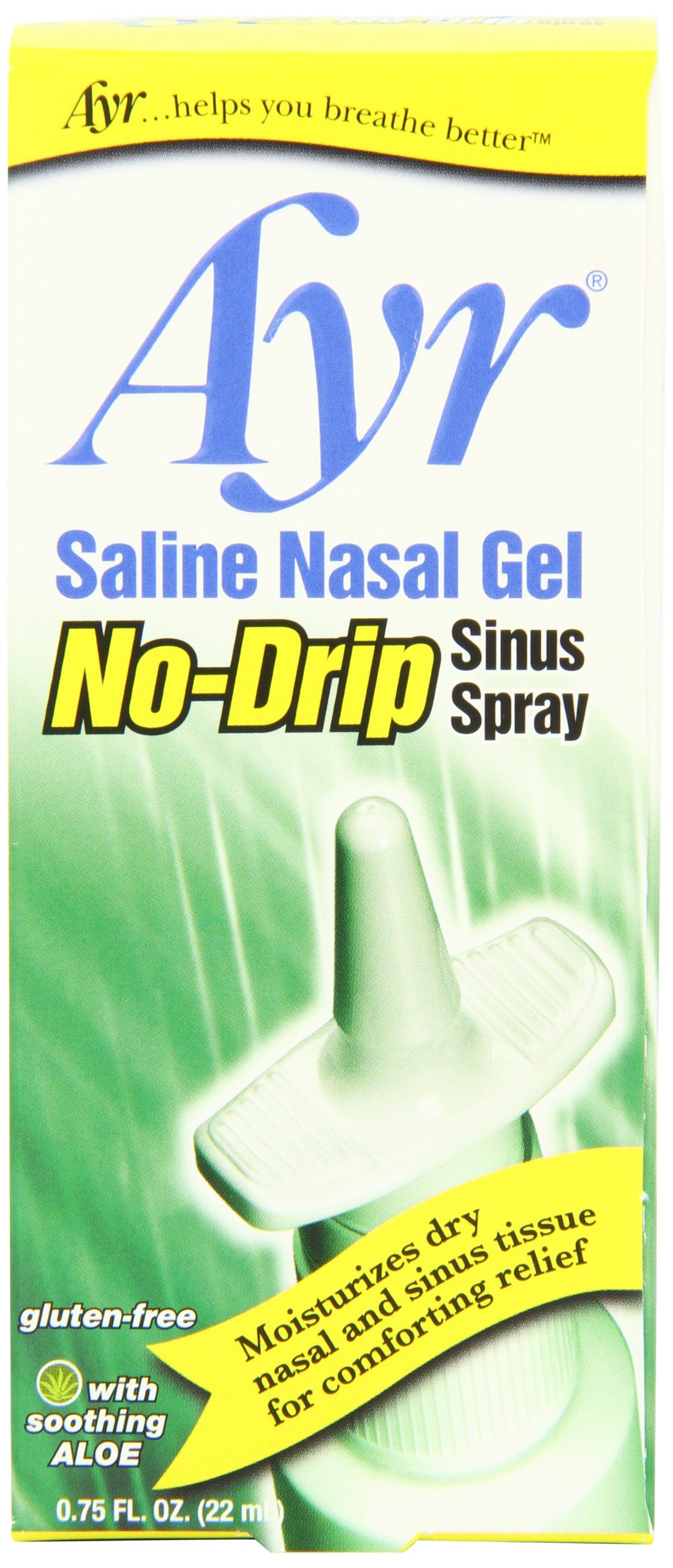 Ayr Saline Nasal Gel with Soothing Aloe, 4 Count Health