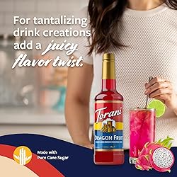 Torani Dragon Fruit Syrup for Drinks, Flavoring for