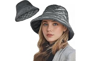 Sukeen Winter Faux Fur Warm Hat for Women, Windproof Trendy Ladie's Reversible Bucket Hats Fisherman Cap for Outdoor Shopping