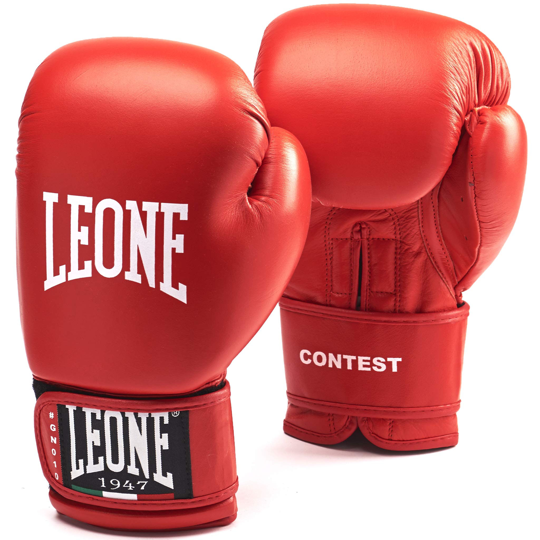 LEONE 1947, Boxing Gloves Contest, Unisex Adult, Red, 10 OZ, GN010