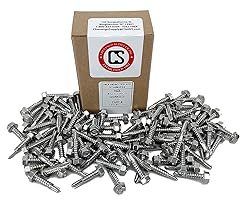 Stainless #12 x 1 Hex Washer Head Self Drilling