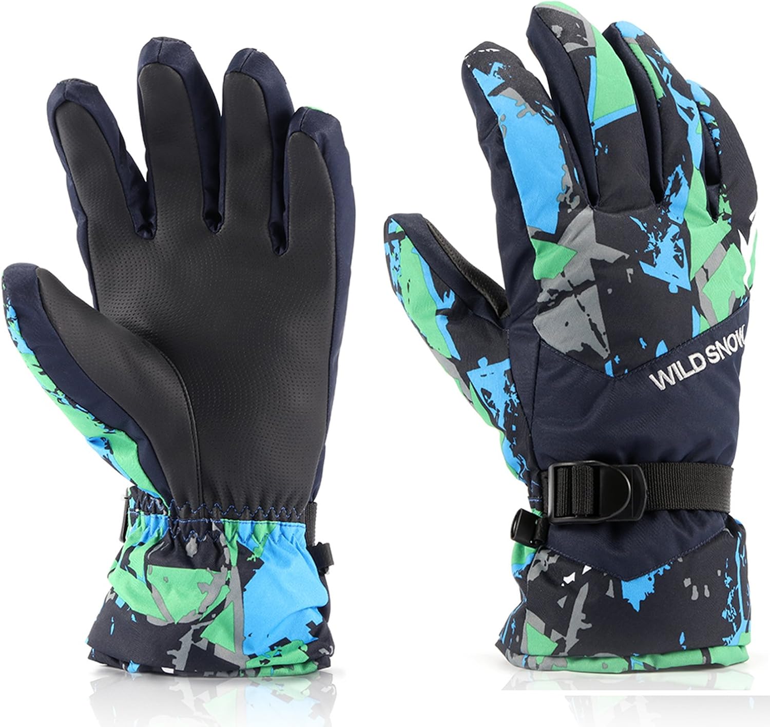 Ski Gloves,RunRRIn Winter Warmest Waterproof and Breathable Snow Gloves for Mens,Womens,ladies and Kids Skiing,Snowboarding: Clothing