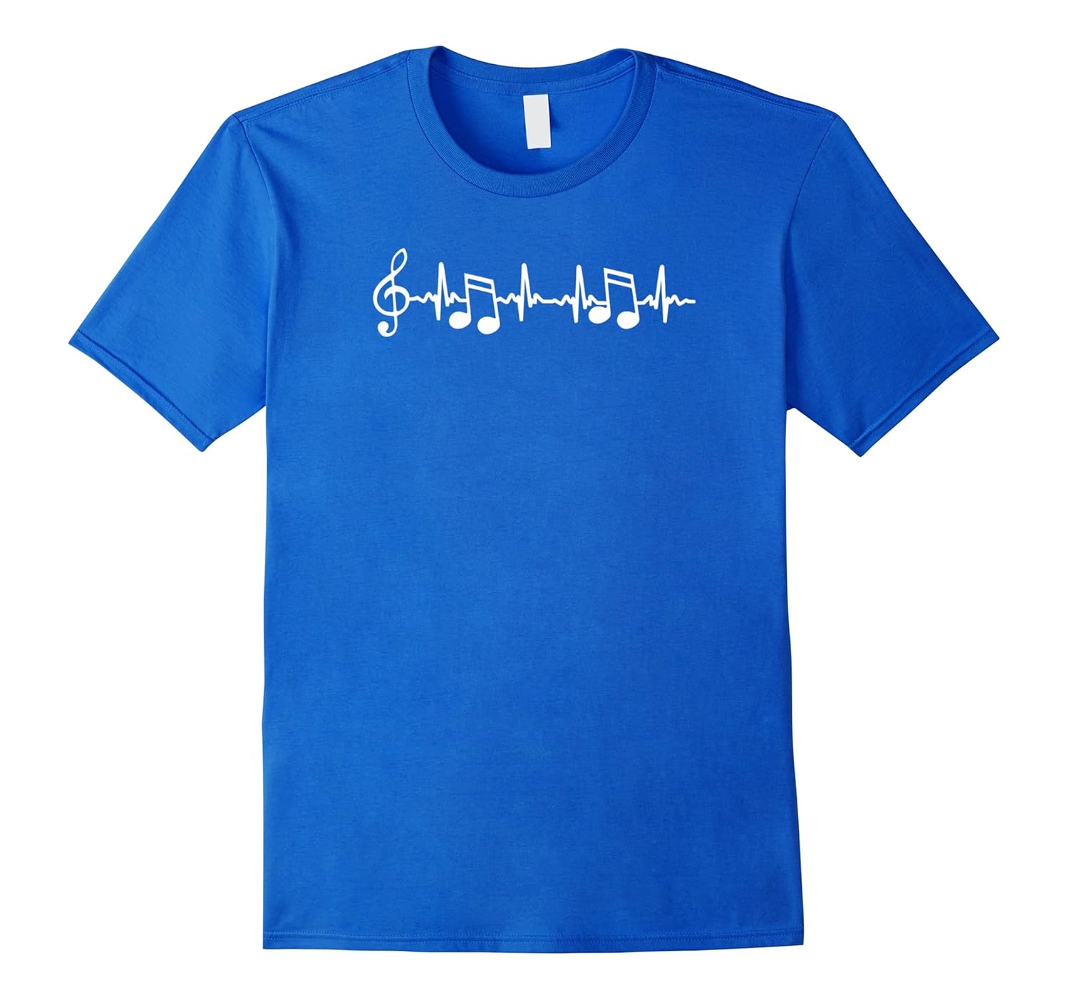 Music Notes EKG T-Shirt Music Life for Band Geek / Orch Dork-BN