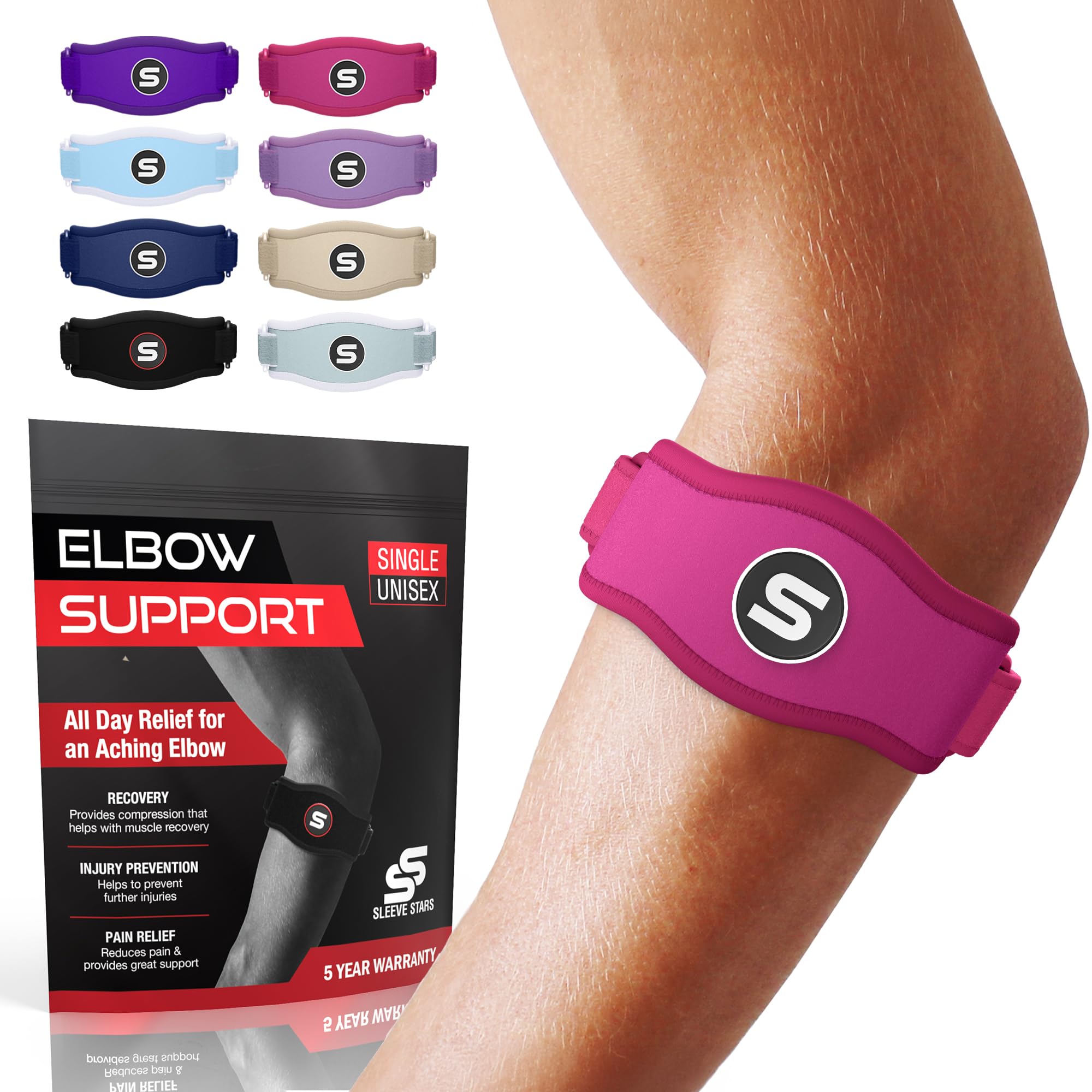 Sleeve Stars Tennis Elbow Brace for Women
