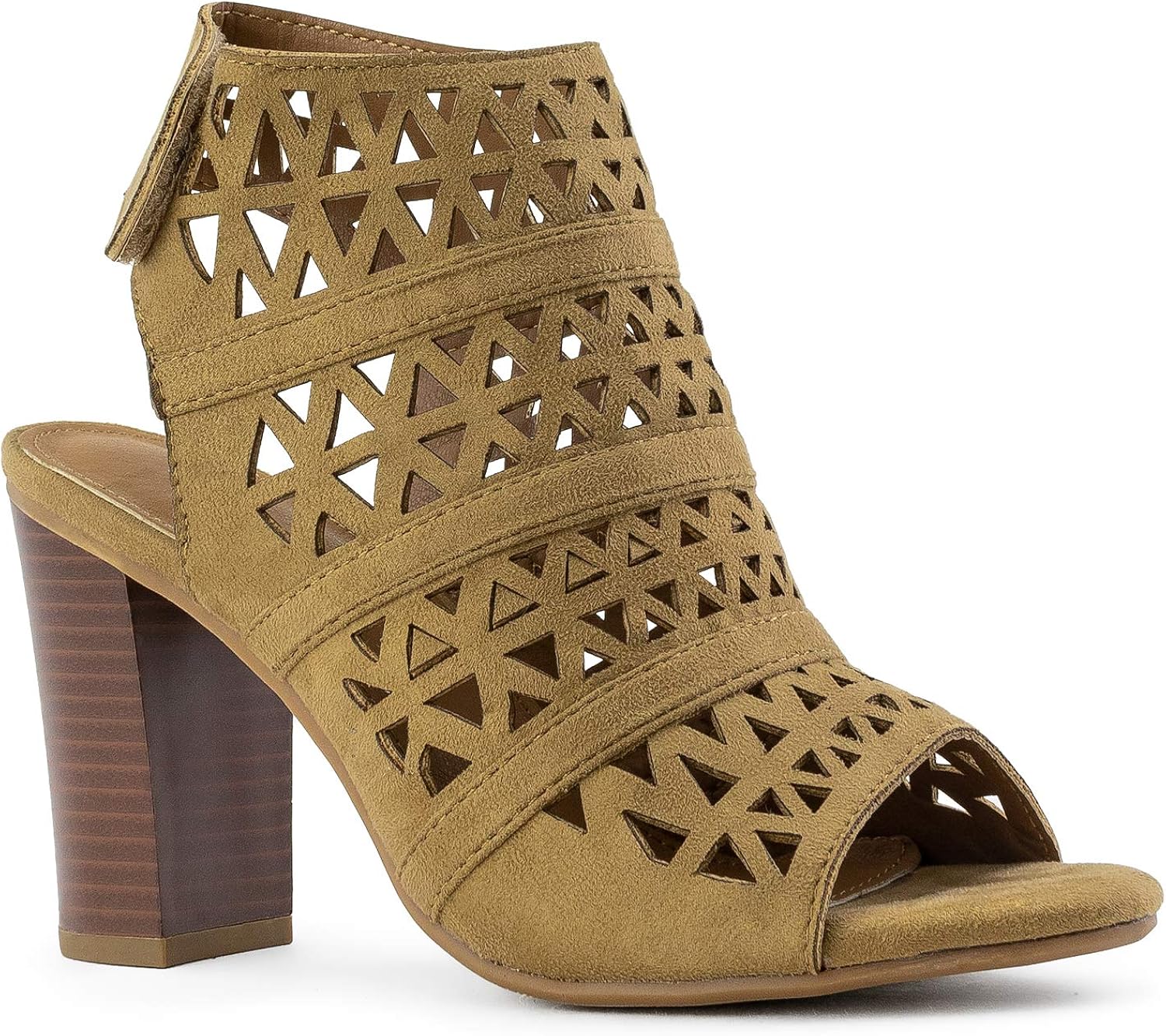 chunky heel mule sandals