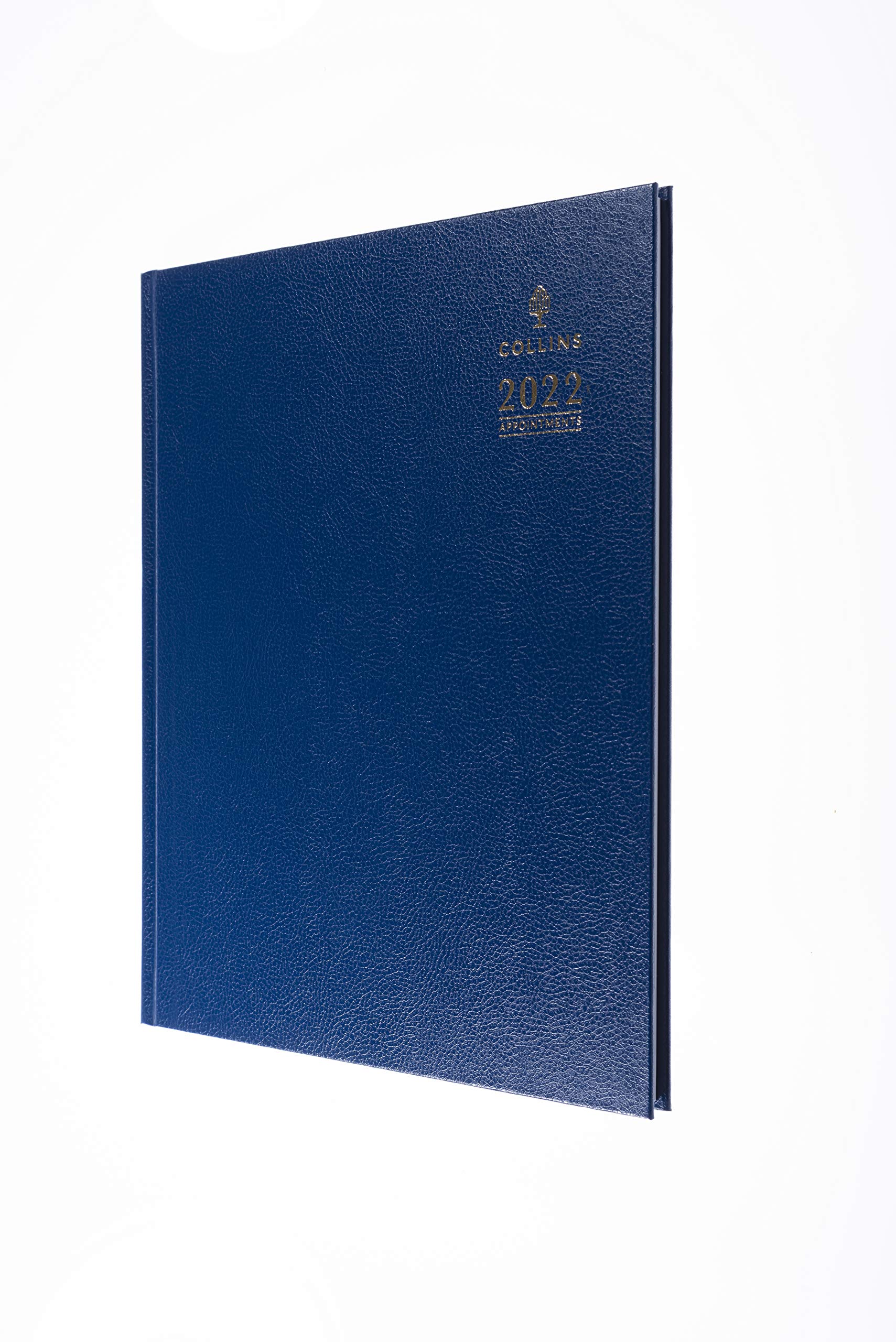 Collins Desk Quarto Week to View with Appointments 2022 Diary - Blue