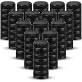 Rozer 100 Pcs 38 mm Caps for Empty Juice Bottles, Tamper Seal Lids, Black | Plastic Bottle Caps Container Lids Bottle Caps, for Crafts DIY, 4, 8, 12, 16, and 32 oz Containers