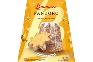Bauducco Pandoro - Light and Moist Specialty Cake, No Candied Fruits, Ideal for Dessert - 17.5 oz