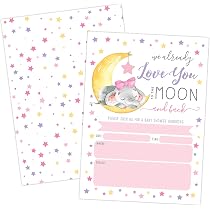 Baby Shower Invitation, Love You to The Moon and Back Baby Shower ...