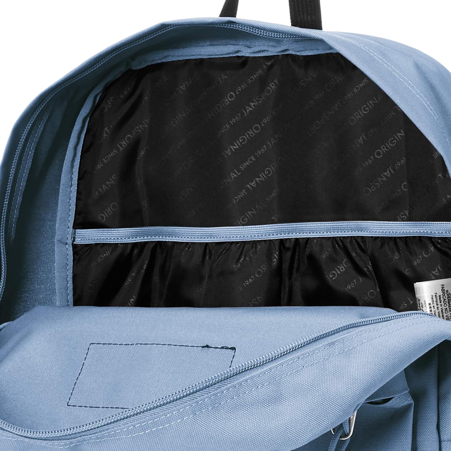JANSPORT SuperBreak Plus Laptop Backpack in Blue Agave, 15" Internal Sleeve with Front Organiser and Side Water Bottle Pocket - Image 4