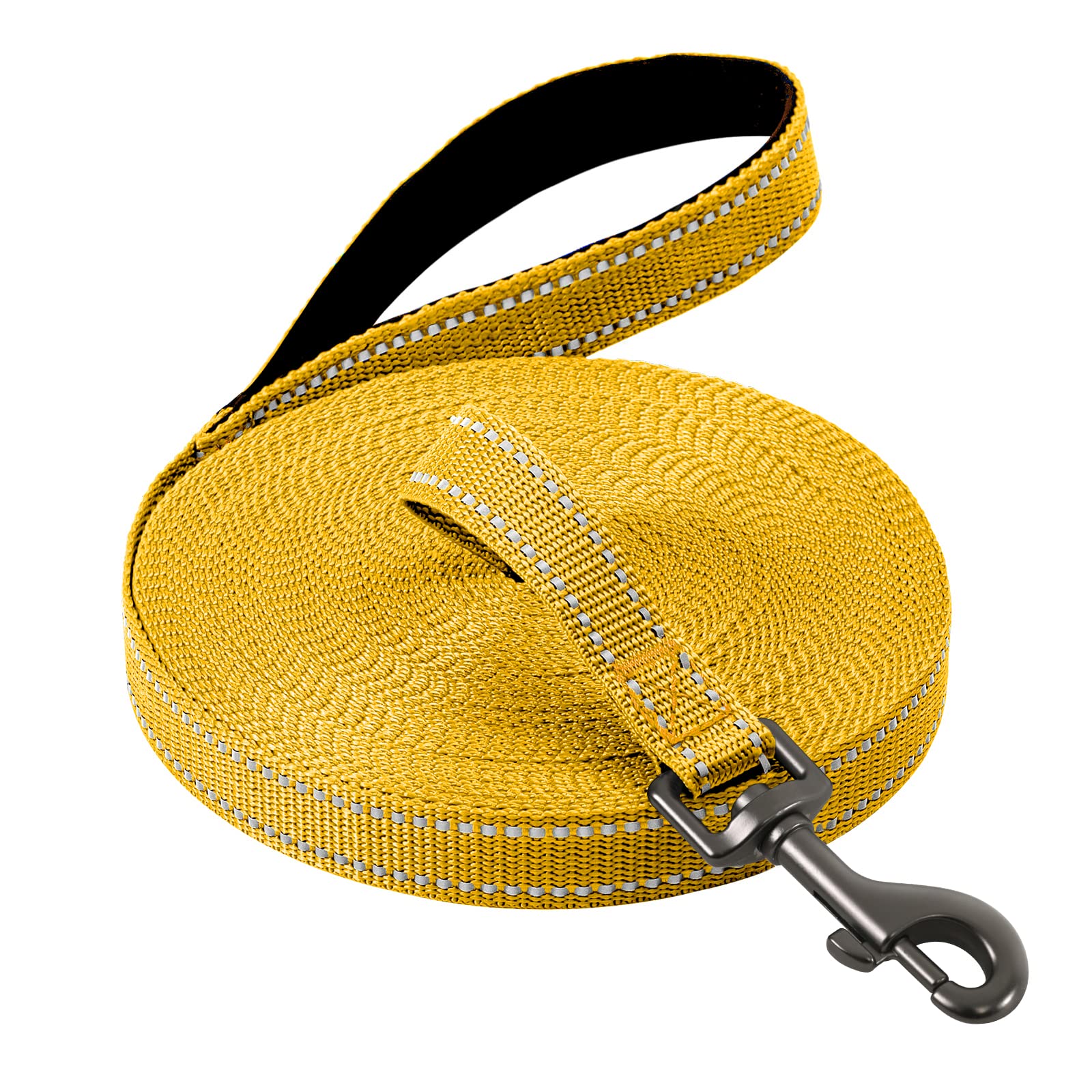 COMSLE Long Leads for Dog Training, 3m/5m/10m/15m/20m Strong Extra Long Line Dogs Lead with Handle, Light Nylon Puppy Training Lead Dog Leash for Pet Recall Tracking Obedience Camping Play Outdoor