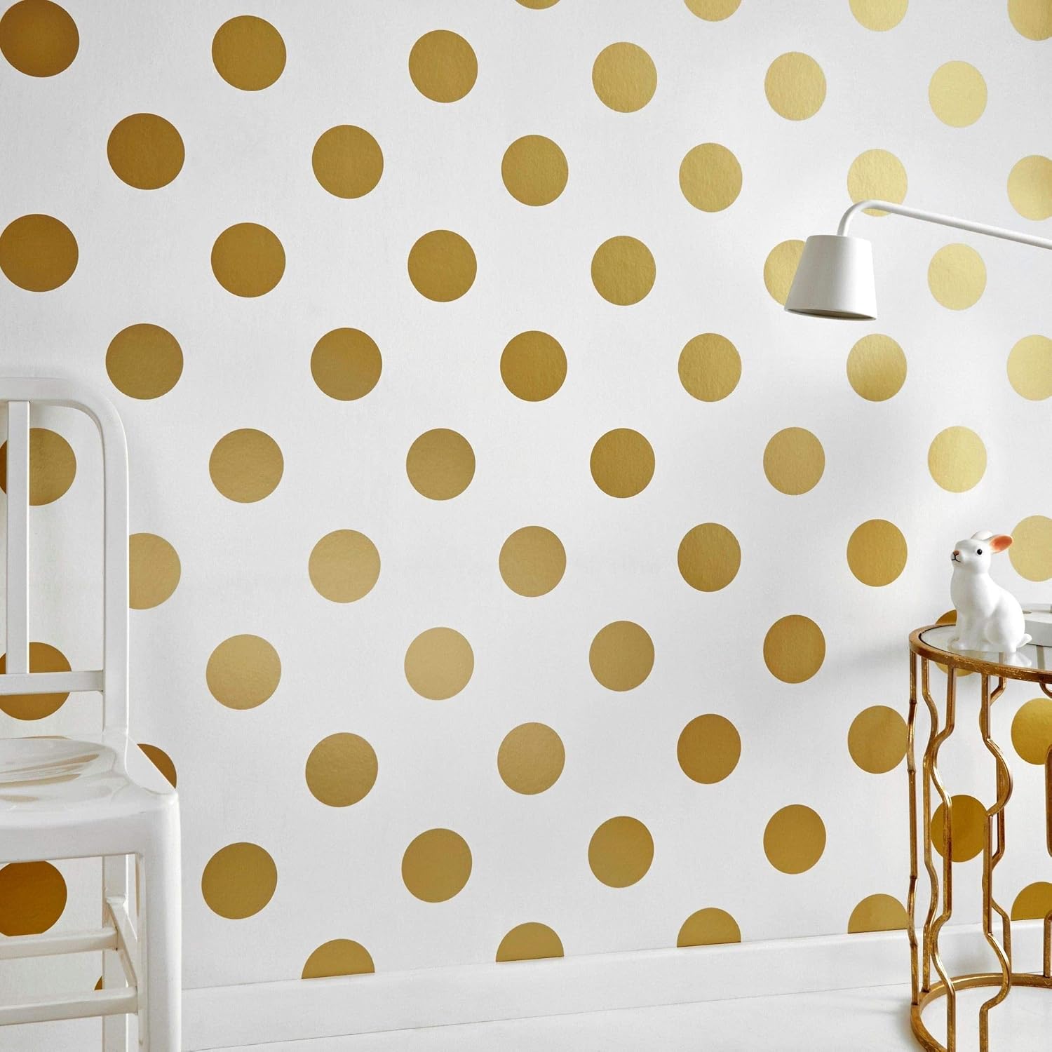 Superfresco Easy Gold Metallic Dotty Luxurious Touch Paste the Wall Wallpaper, Black, 52 x 1000 cm - Image 3