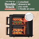 Ninja Double Stack XL Air Fryer 9.5L 4 Levels 6 Functions Black Copper view 3