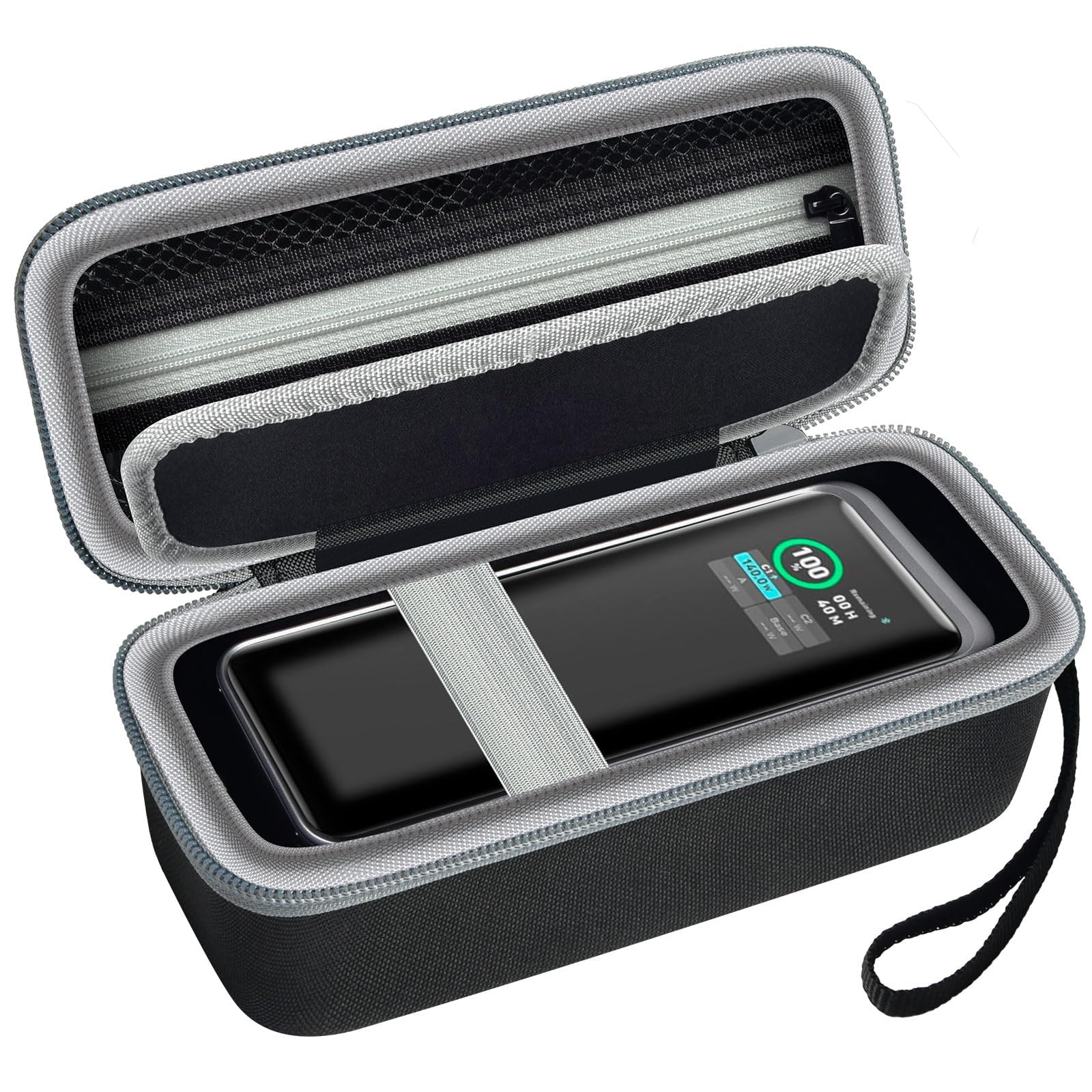 Case Compatible with Anker Prime Power Bank 27,650mAh 250W &20,100mAh 220W 3-Port Portable Charger, Battery Charging Station Carrying Travel Storage Holder for USB-C Chargers (Box Only)
