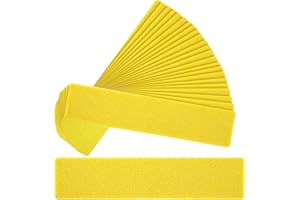 24pcs Court Line Marker Kit, Bright Yellow Boundary Markers, Portable Court Marking Lines for Outdoor Sports Training Basketb
