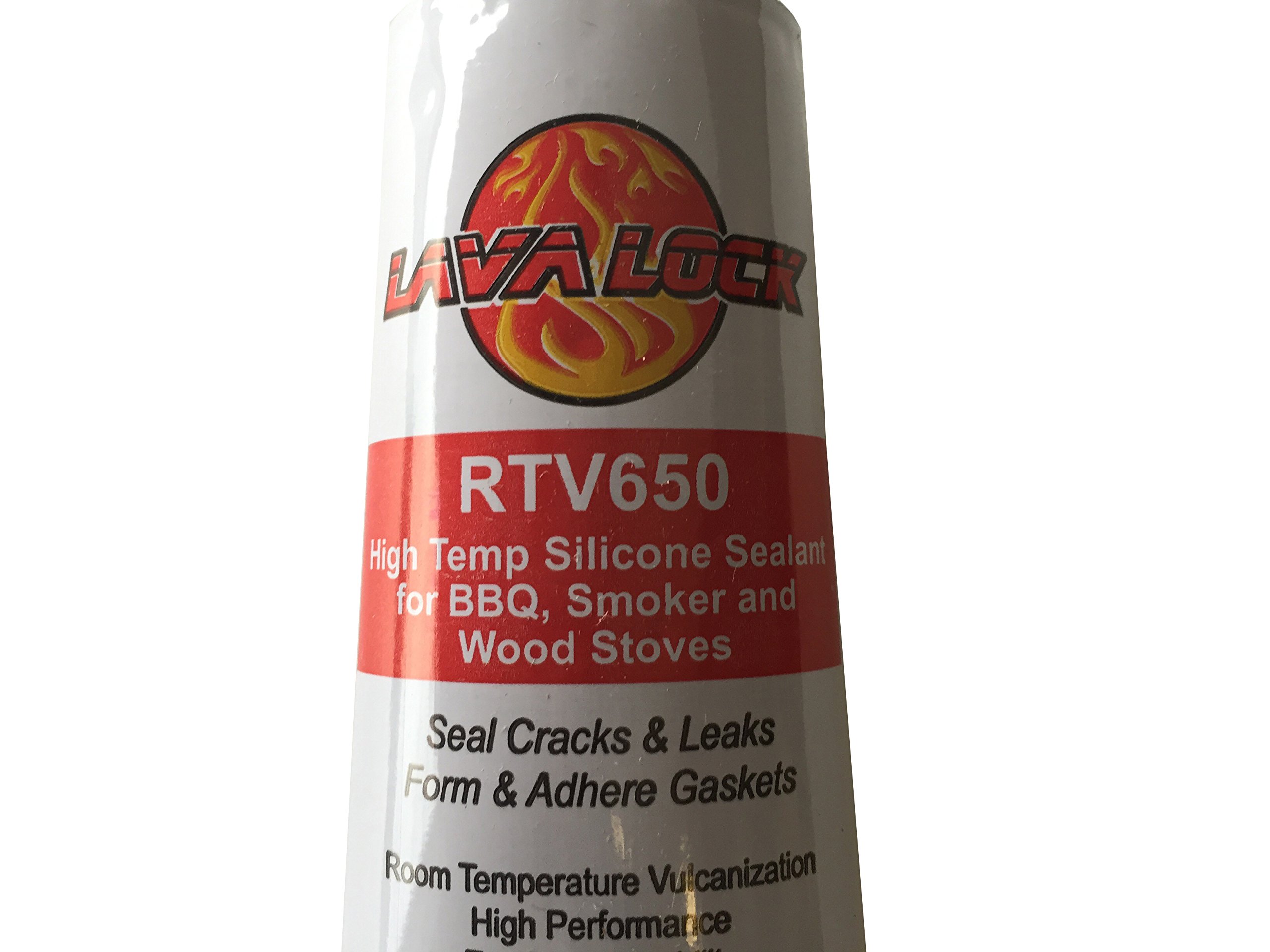 LavaLock RTV 650 F BBQ Grill Smoker Sealer Hi Temp Silicon Adhesive 3