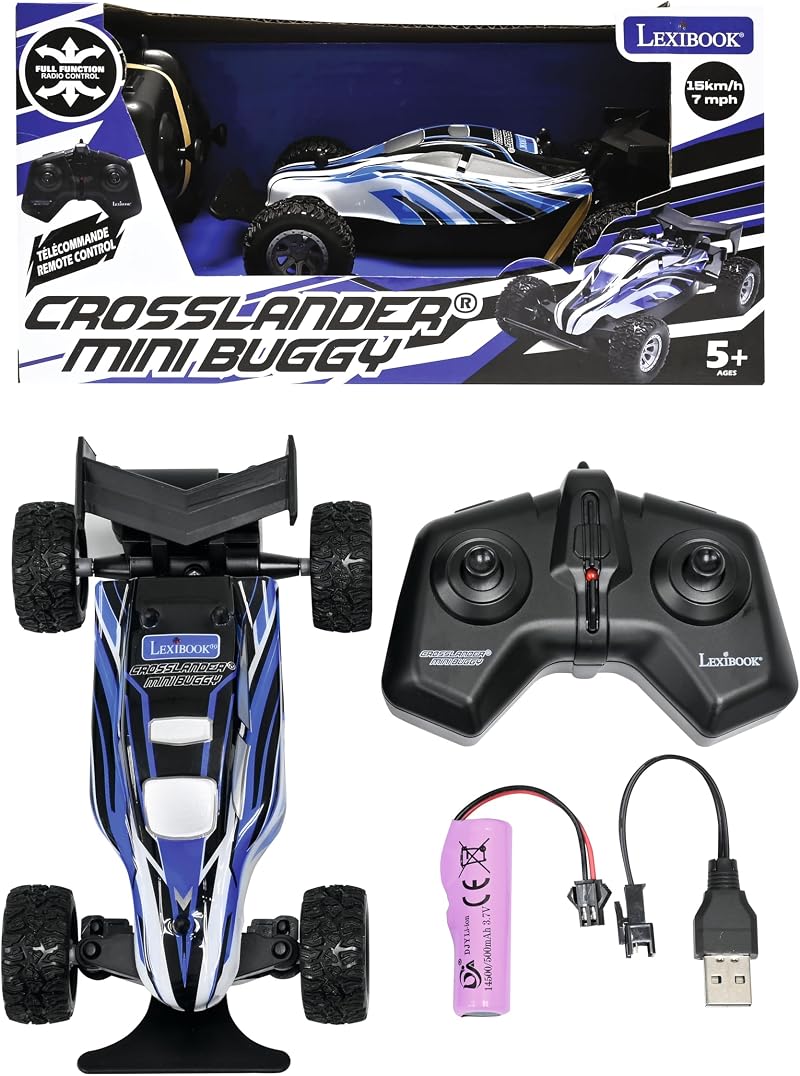 Lexibook Crosslander Mini Buggy RC 2.4GHz 15 kmh Blue 1:28 Scale