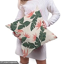 Ambesonne Jungle Fabric by The Yard, Retro Style