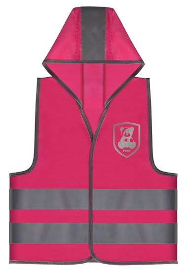 Reer 53022 MyBuddyGuard Sicherheitsweste, Motiv Elefant, pink