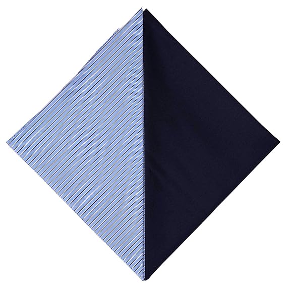 Uniform Sarees Corp Mens Regular Fit Shirt and Pant Combo Unstitched Fabric Set (Blue Shirt- 2.5 MTS, Black Pant- 1.3 MTS)