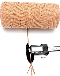 Macrame Cord,2mm x 219yard Cotton Twine String
