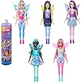 Barbie Color Reveal Doll, Rainbow Galaxy, Celestial Sparkle with 6 Surprises Including Wings & Color Change (Styles May Vary)
