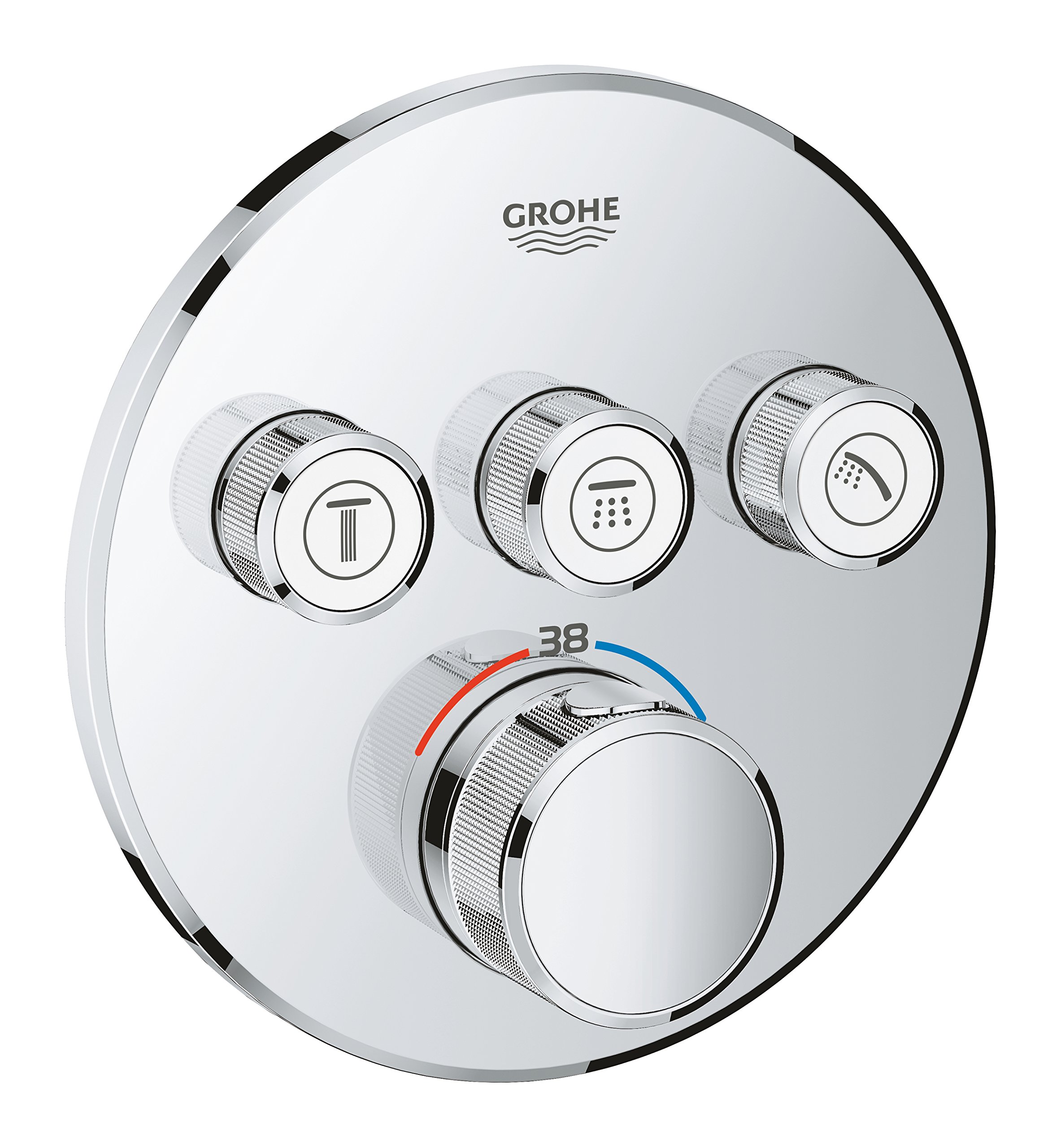 GROHE 29121000 | Grohtherm SmartControl Thermostat Concealed | Round ...