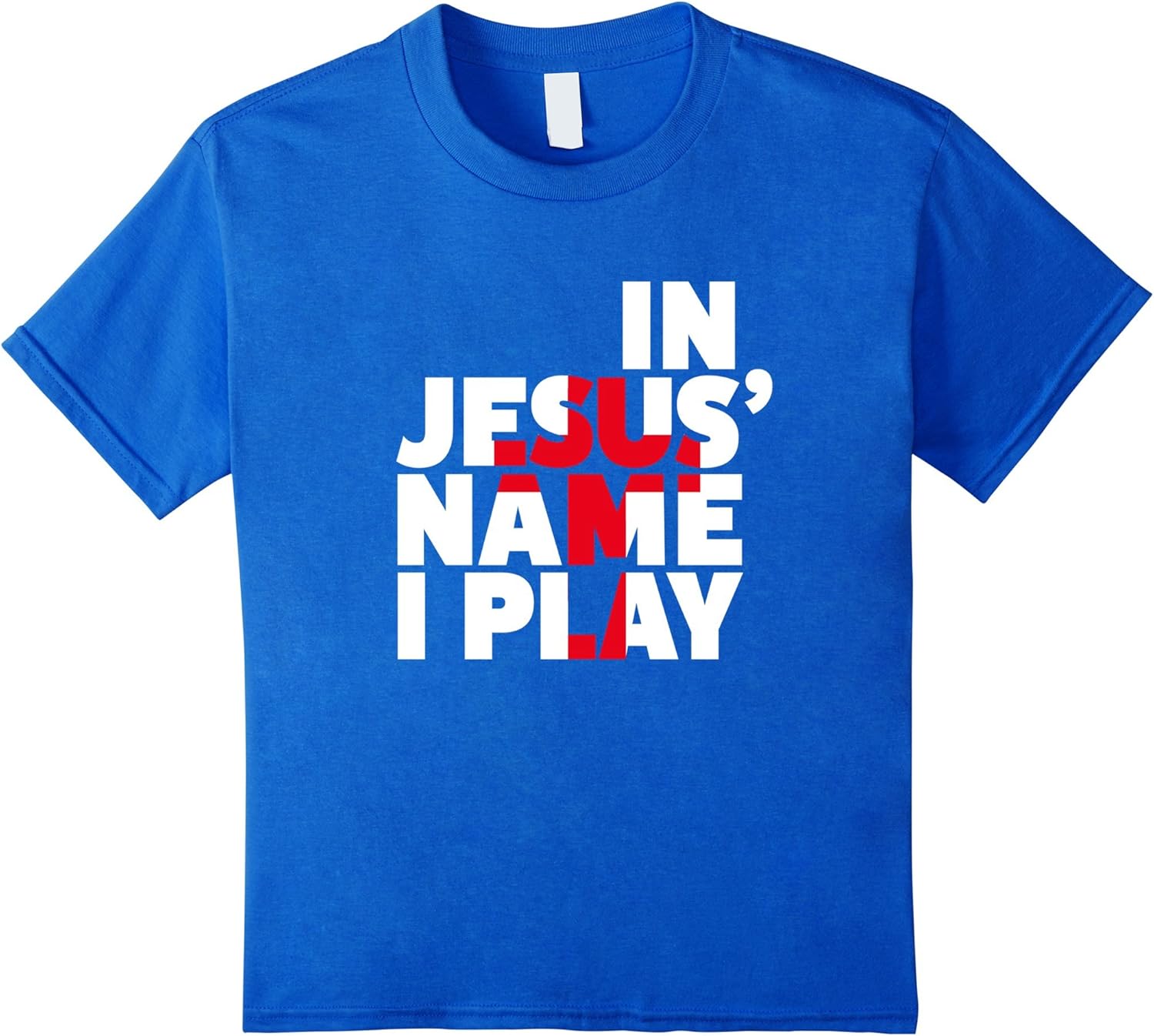 Christian Athlete Sports Shirts In Jesus Name I Play Shirt Clothing