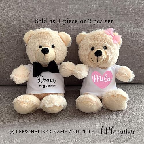 flower girl proposal teddy