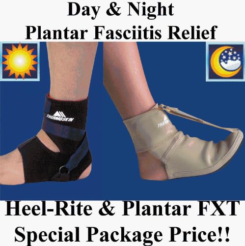 Plantar Fasciitis Kit, HeelRite Sm/Med Men's 6-9, Women's 6-10, FXT Large for Mens shoe sizes 11-12, Womens 12-13
