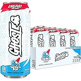 GHOST Energy Drink, Zero Sugars, 12-Pack, 'Merica Pop, 16oz | Energy &amp; Focus Pre Workout Drink, No Artificial Colors, Gluten-Free, Vegan - 200MG Natural Caffeine, L-Carnitine, Taurine