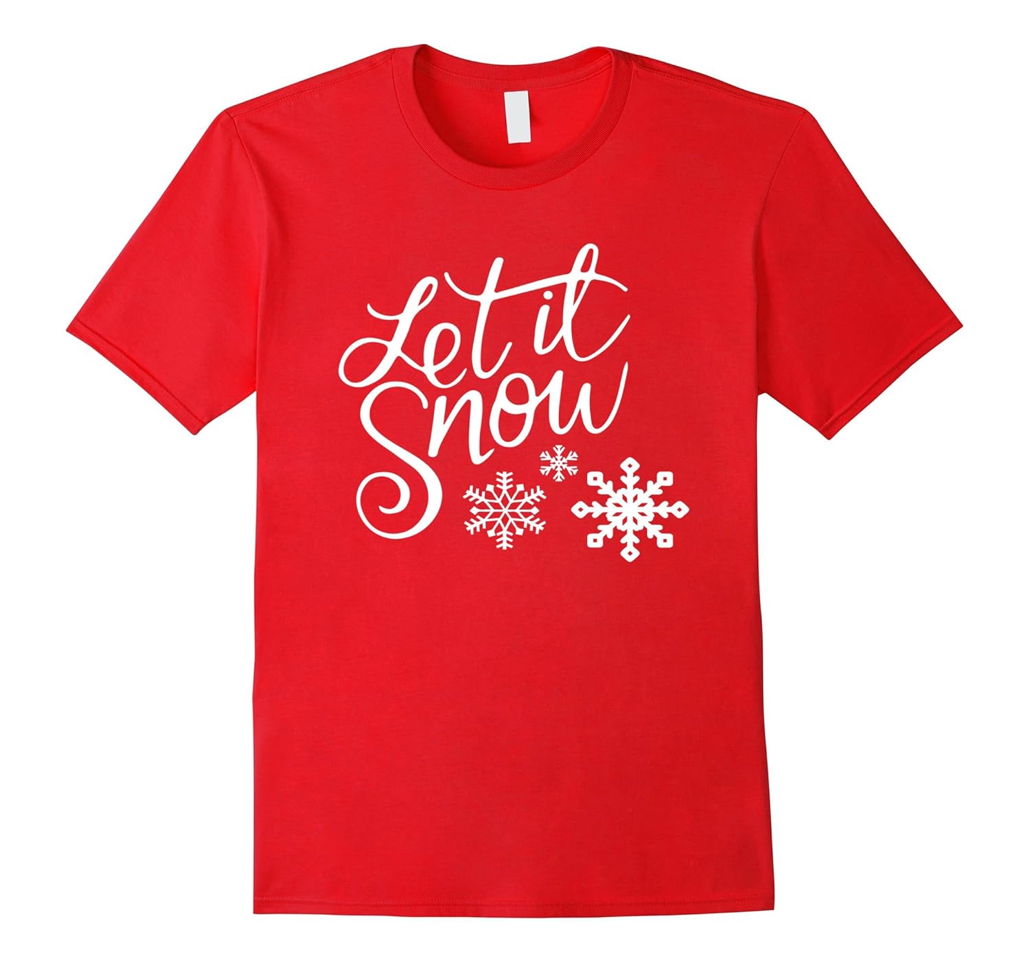 LET IT SNOW-CHRISTMAS WHITE SNOWFLAKES-Costume T Shirt-ANZ