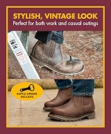 V12 Rawhide Chelsea Boots Men Steel Toe Cap Heat-Resistant Sole UK 9 view 8