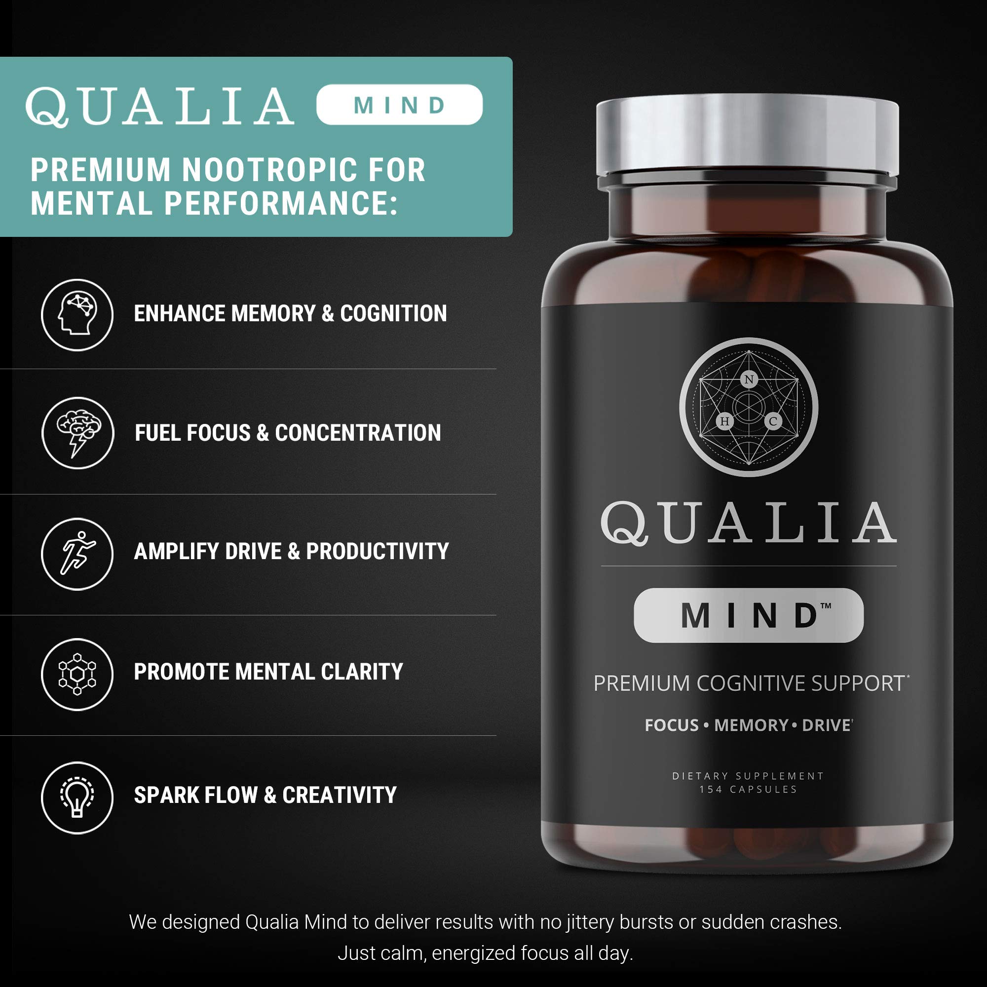 Qualia Mind Nootropics | Top Brain Supplement for Memory, Focus, Mental ...