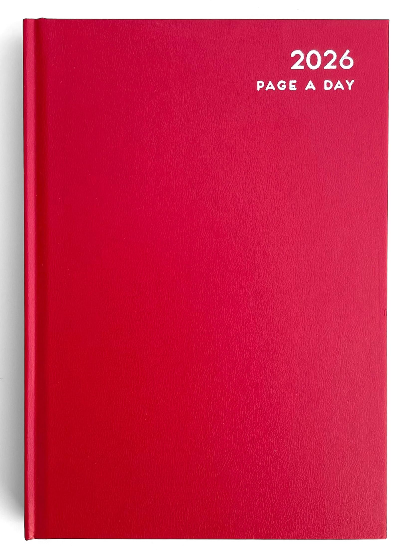 ELITEALPHA 2026 A4 Daily Diary – Page Per Day (Full Page Weekends), Maroon/Red Hardcover Planner w/ 2026 Year Overview, Notes, Contacts, Monthly Tabs & More–Large Appointment Book for Office, School — image 1