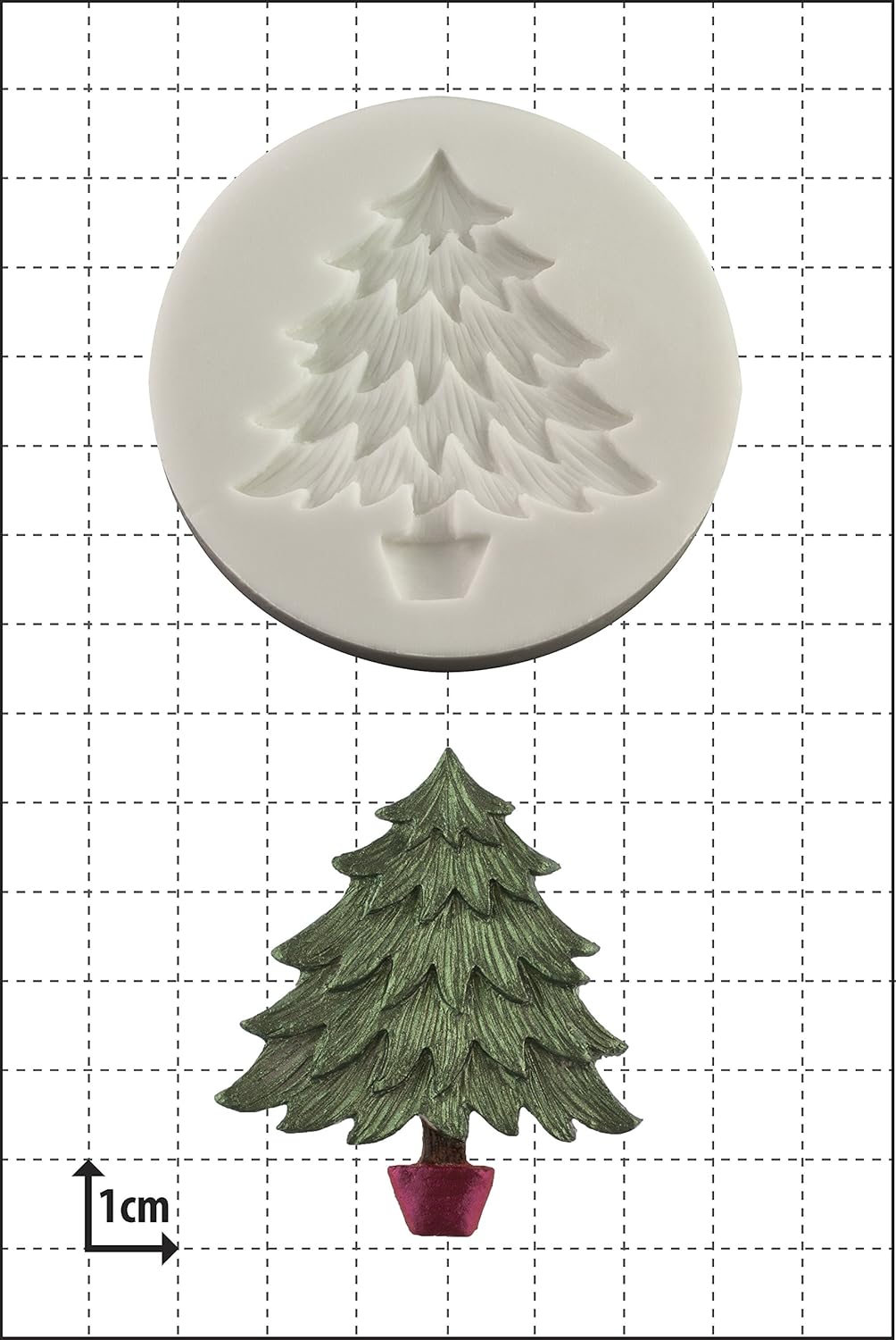 Lavoretti Di Natale Con Pasta Fimo.Fpc Sugarcraft Stampo In Silicone Con Albero Di Natale Per Resina Cera Pasta Fimo E Lavoretti Artigianali Amazon It Casa E Cucina